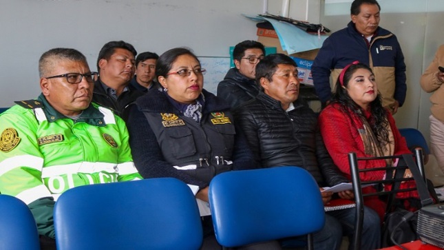 Municipalidad Provincial de Puno y PNP coordinan plan de seguridad vial para la Festividad Virgen de la Candelaria