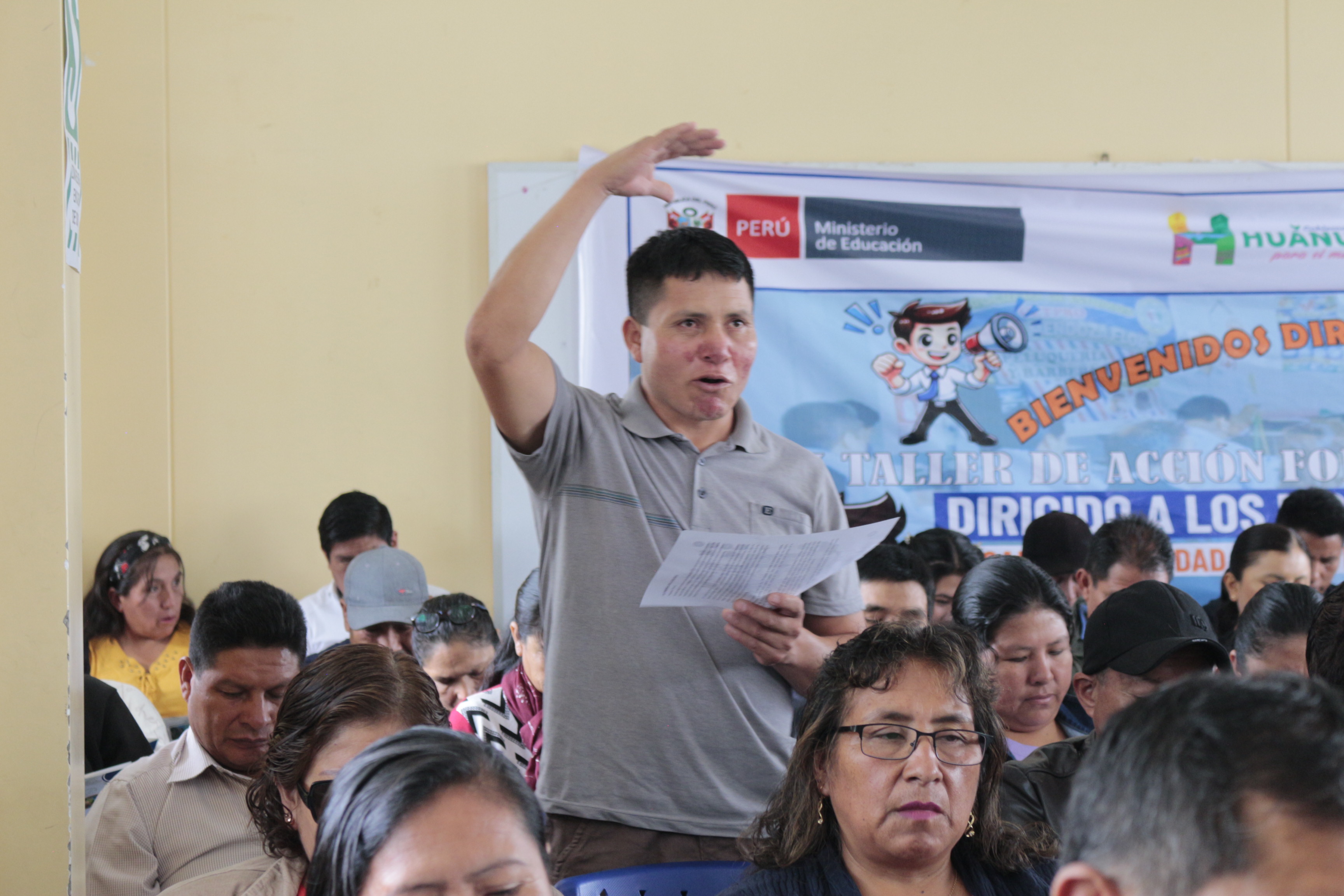 Taller con nuestros docentes de Yarowilca