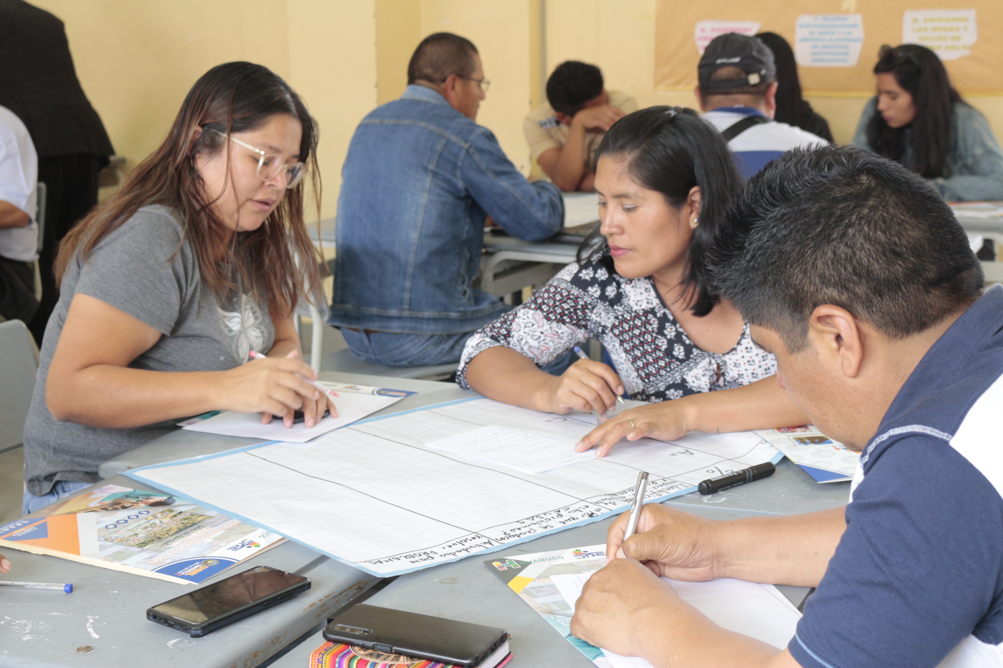 Taller con nuestros docentes de Yarowilca