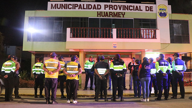 Autoridades realizaron operativo multisectorial de seguridad ciudadana en Huarmey