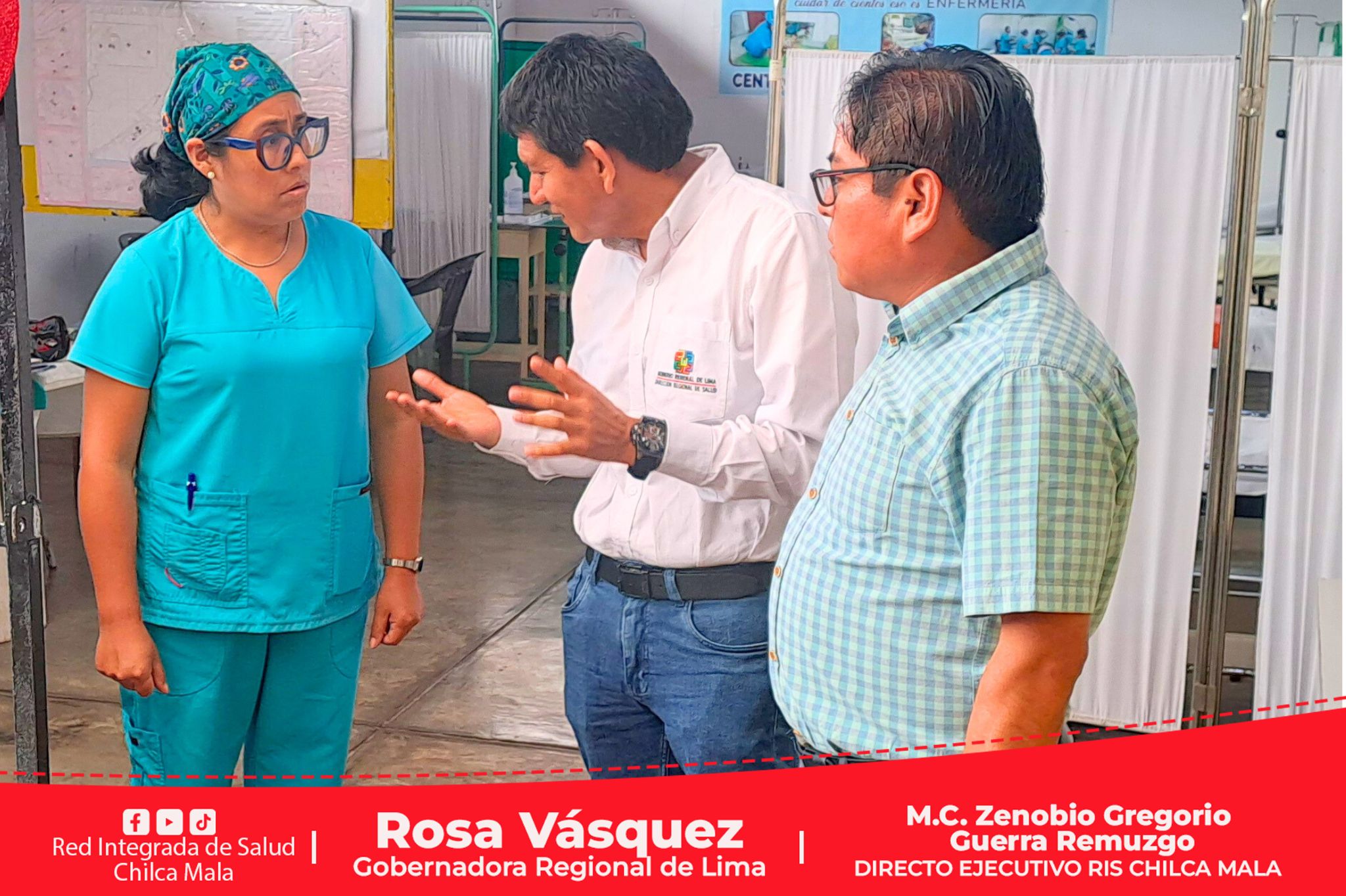 Director General de Diresa Lima realiza visita inopinada al Centro de Salud de Mala