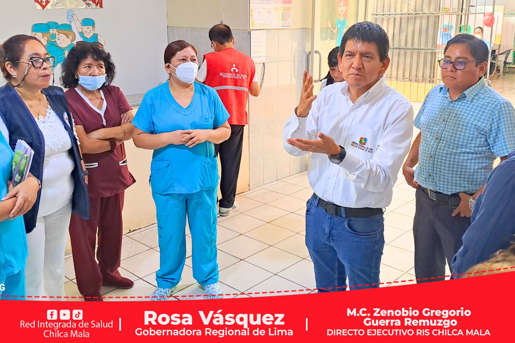 Director General de Diresa Lima realiza visita inopinada al Centro de Salud de Mala