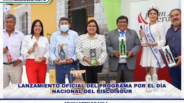 Con motivo de celebrarse el primer sábado del mes de febrero “el Día Nacional del Pisco”, el Gobierno Regional de Moquegua, la Municipalidad Provincial Mariscal Nieto y la Municipalidad Distrital de San Antonio se unen para llevar adelante el Festival del Pisco Sour 2025.