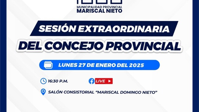 SESION EXTRAORDINARIA DEL CONCEJO PROVINCIAL