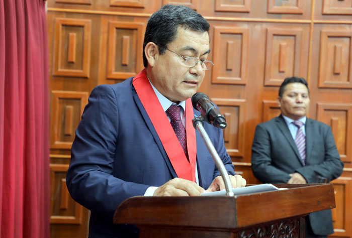 Juez Superior Otto Santiago Verapinto Márquez asume como presidente de la Corte Superior de Justicia de Tumbes