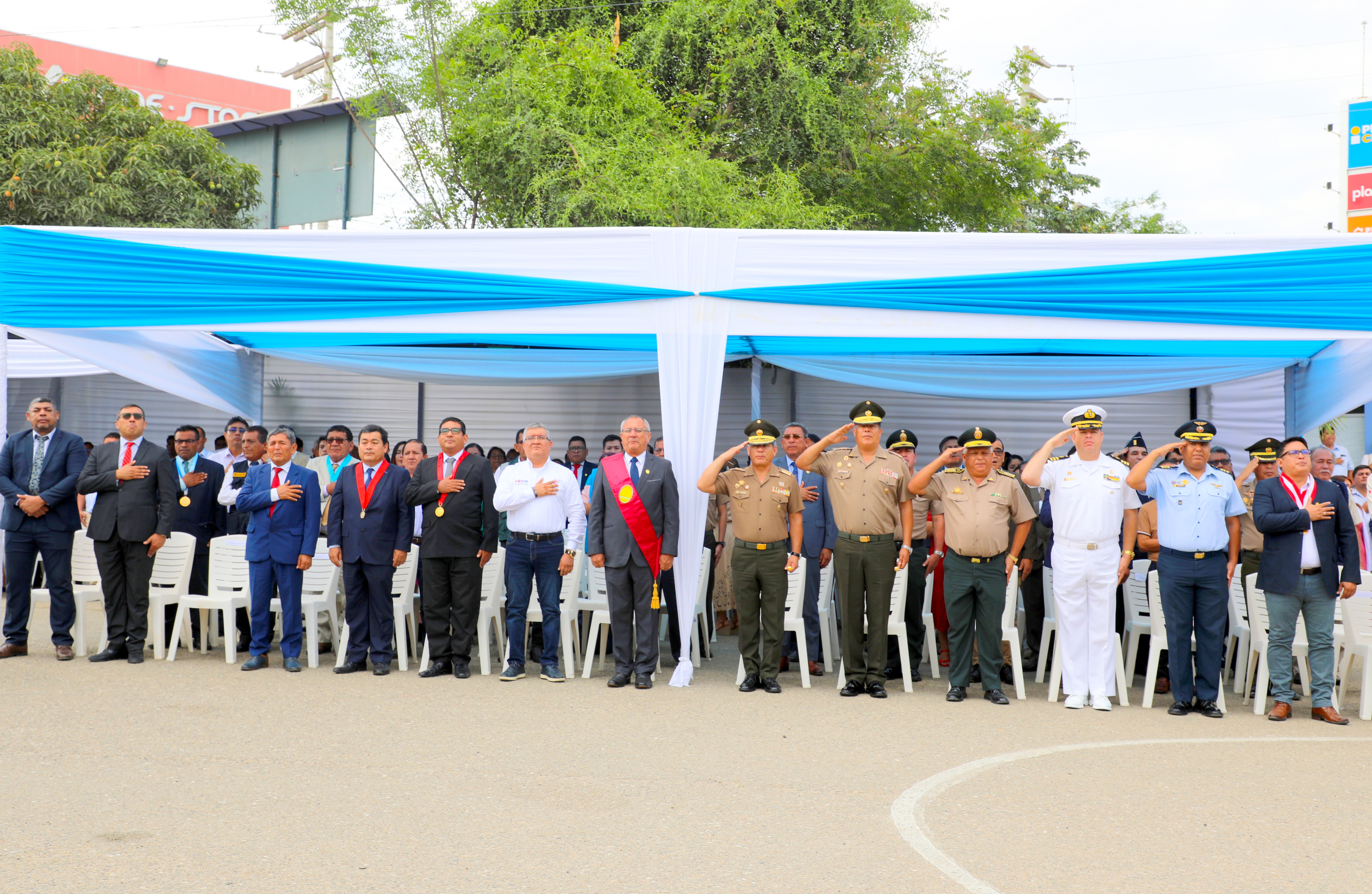Presidente de la CSJ de Tumbes Participa de Ceremonia por XXII Aniversario de Creación del Gobierno Regional de Tumbes