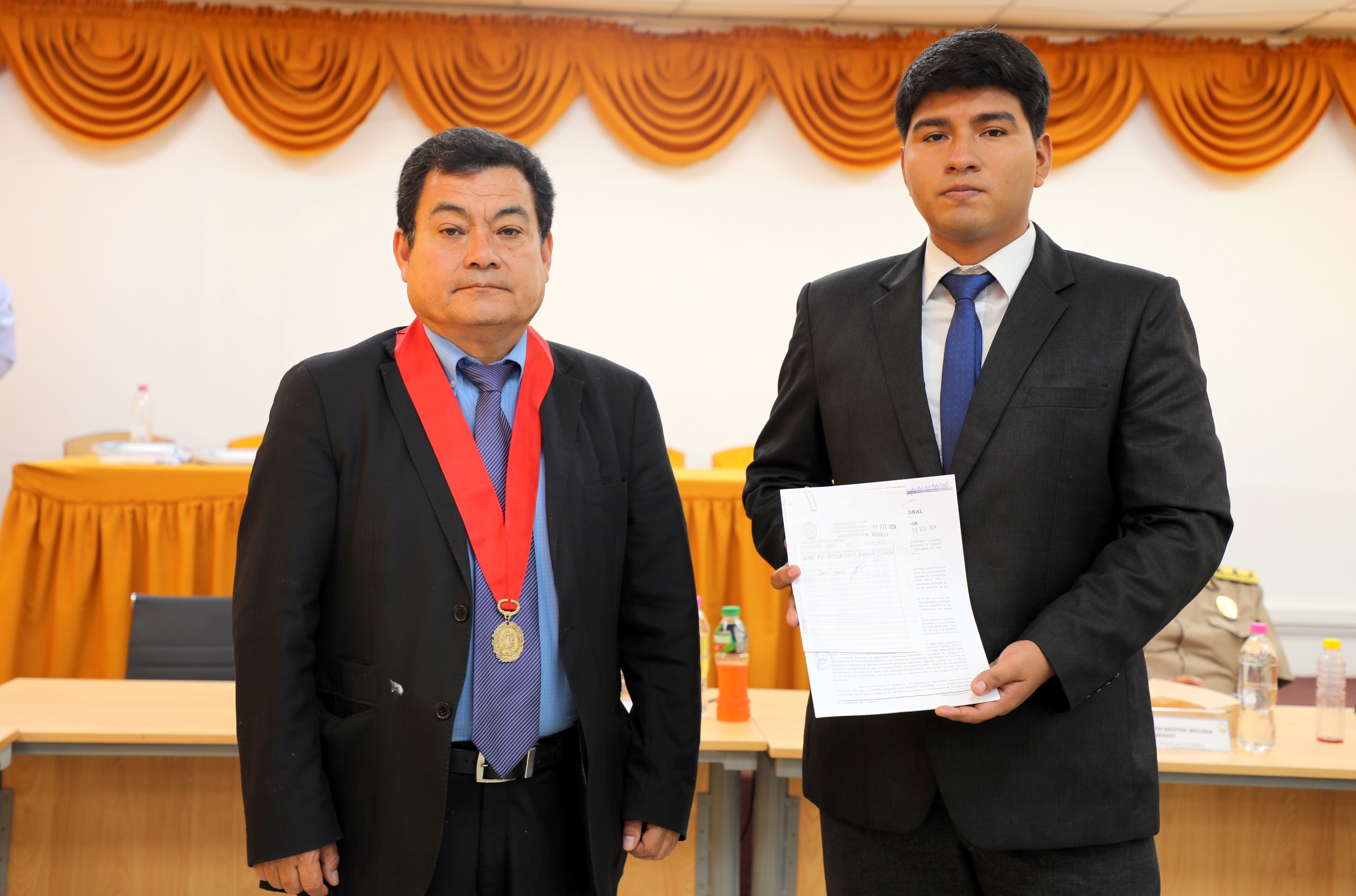 Magistrado y Servidores Judiciales son reconocidos por Gobierno Regional de Tumbes