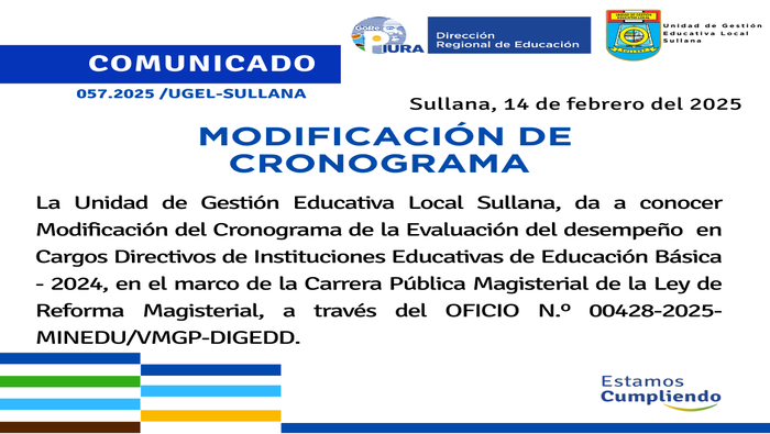 Comunicado N°57-2025