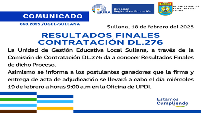 Comunicado N°60