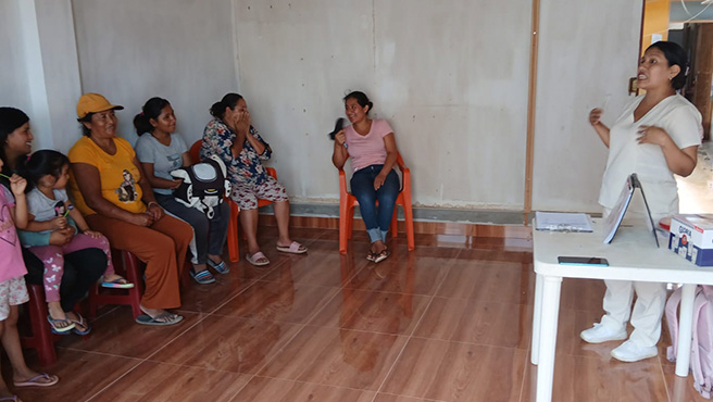 Municipalidad brinda charlas informativas a beneficiarias de vaso de leche en alimentación saludable