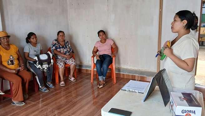 Municipalidad brinda charlas informativas a beneficiarias de vaso de leche en alimentación saludable