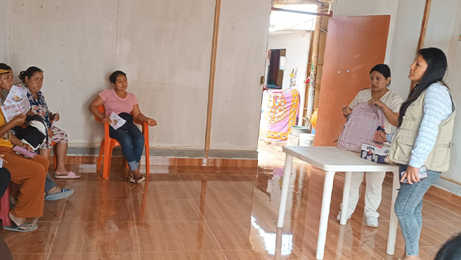 Municipalidad brinda charlas informativas a beneficiarias de vaso de leche en alimentación saludable