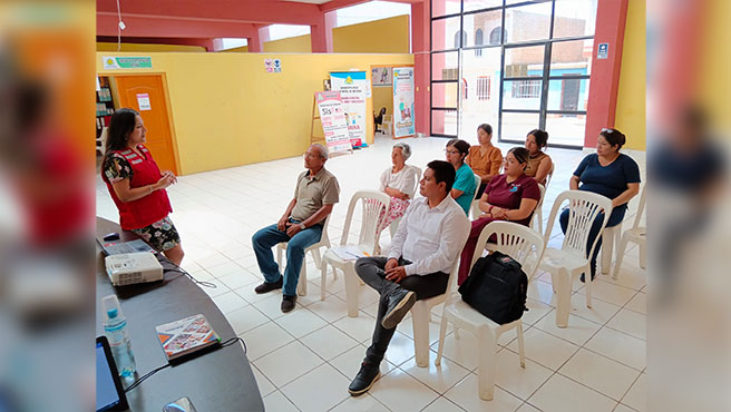 Desarrollo de la asistencia técnica en las instalaciones del Centro Cívico Nepeña 