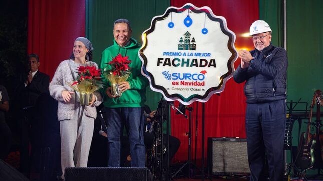 Municipalidad de Surco premia a los ganadores del “Concurso de Fachadas Navideñas” en la Calle Monte Umbroso
