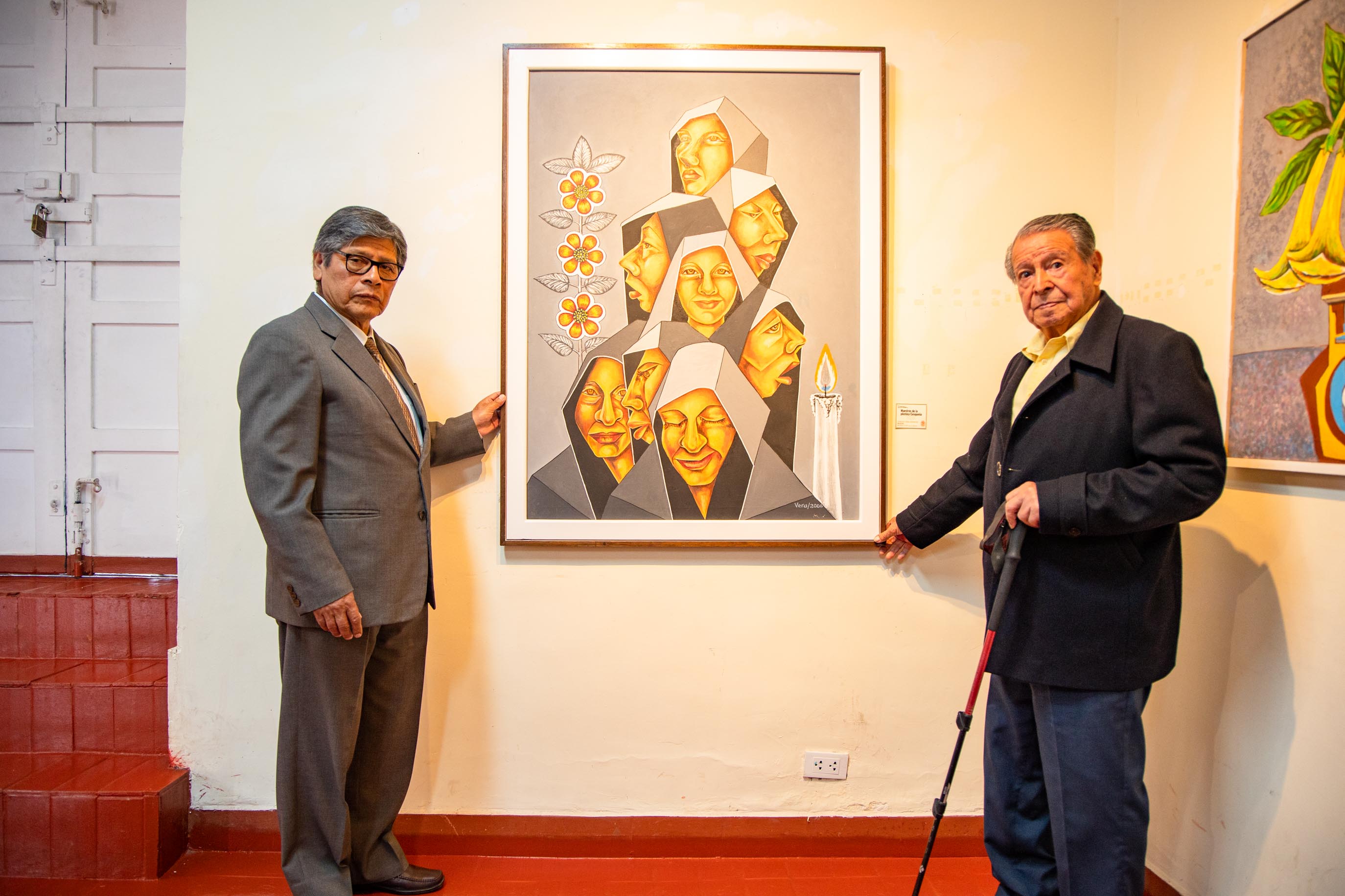 Recepción de obra por parte del presidente de la C.O. Víctor Ayma