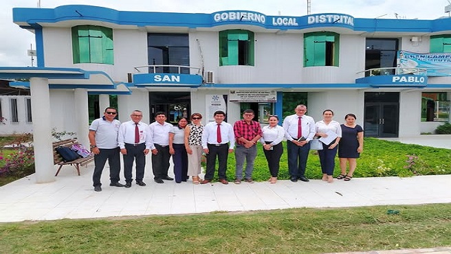 Equipo técnico de la UGEL Bellavista y la Municipalidad Distrital de San Pablo.