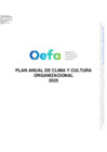 Vista preliminar de documento Plan Anual de Clima y Cultura Organizacional 2025 y Matriz