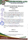 Vista preliminar de documento Reglamento de Gestión del Mercado de Abastos La Peca