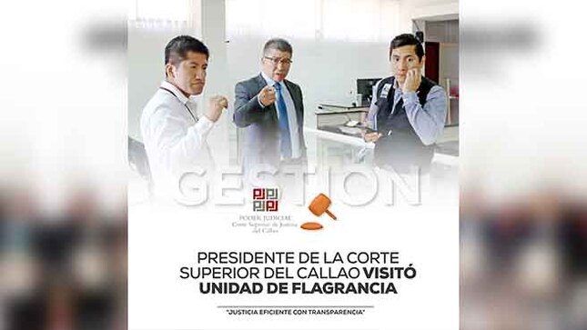 Presidente de la Corte Superior del Callao visitó la Unidad de Flagrancia