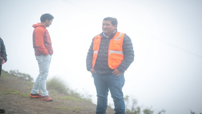 Iniciarán trabajos en la vía AN-104 para restablecer el tránsito