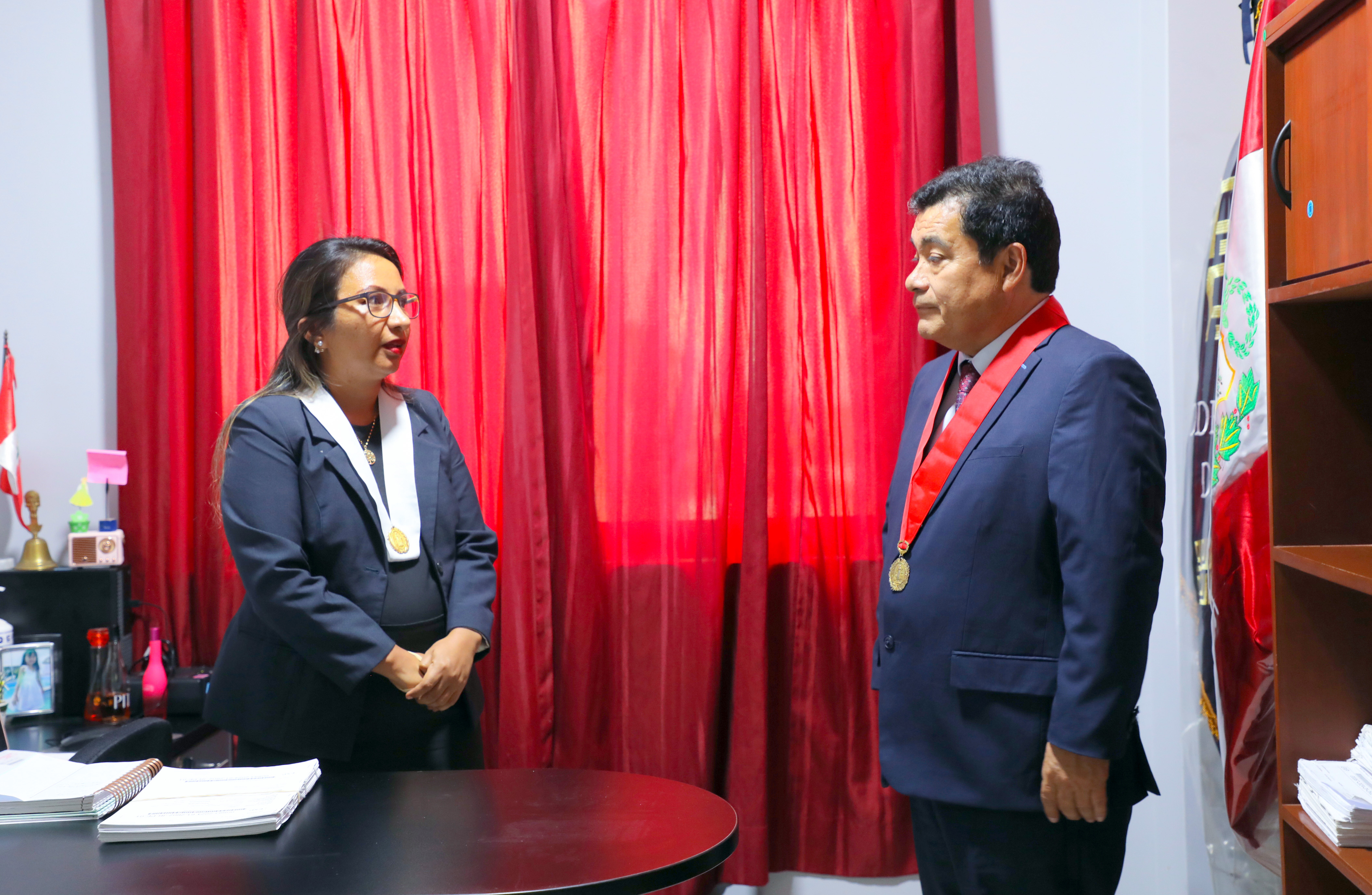 Presidente de la Corte Superior de Justicia de Tumbes visita Sede de Zarumilla