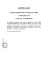 Vista preliminar de documento Cancelación de puesto