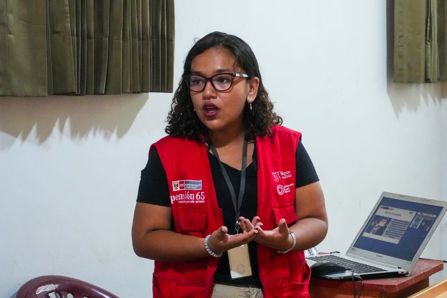 coordinadora del programa Pensión 65