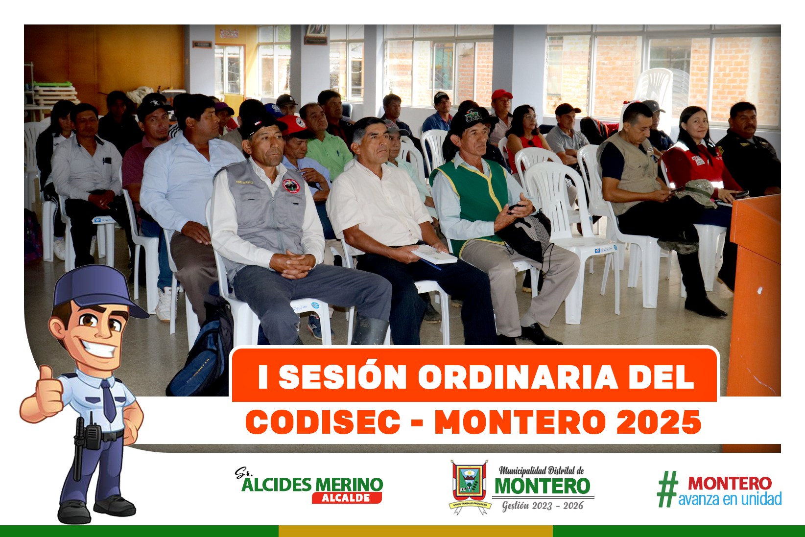 MDM Realiza I Sesi贸n Ordinaria del CODISEC - Montero 2025