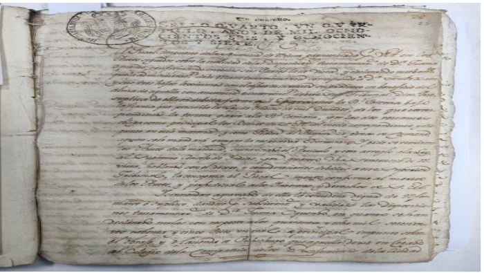 Mincul declara Patrimonio Cultural al “Expediente sobre la demanda de nulidad del testamento y últimas disposiciones de Juana de Oquendo"