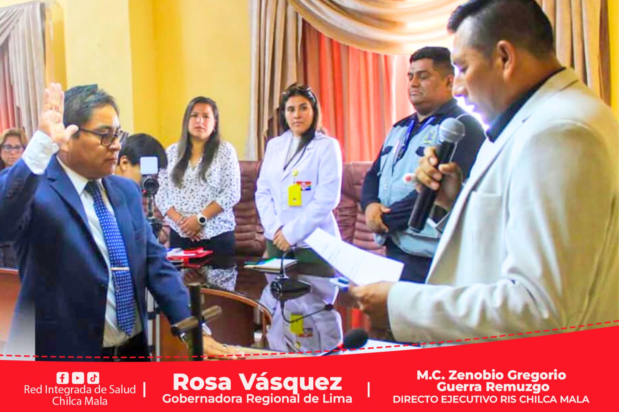 Director Ejecutivo de la RIS Chilca Mala juramenta como integrante del Consejo Provincial de Salud y Gestión Territorial