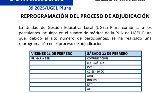 comunicado