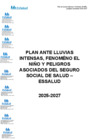 Vista preliminar de documento PLAN ANTE LLUVIAS INTENSAS, FENOMÉNO EL NIÑO Y PELIGROS ASOCIADOS DEL SEGURO SOCIAL DE SALUD – ESSALUD 2025 - 2027
