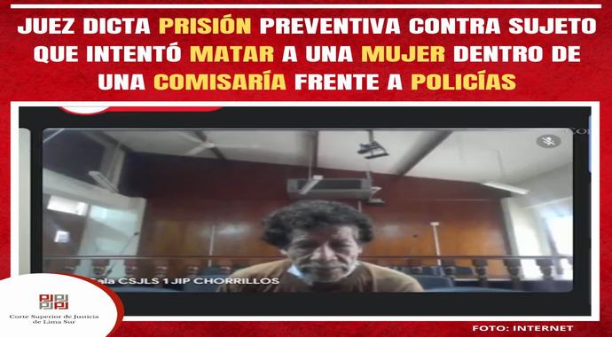 Juez dicta prisión preventiva contra sujeto que intentó matar a una mujer dentro de una Comisaría frente a los policías