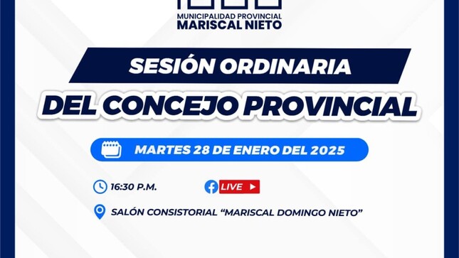 SESION ORDINARIA DEL CONCEJO PROVINCIAL