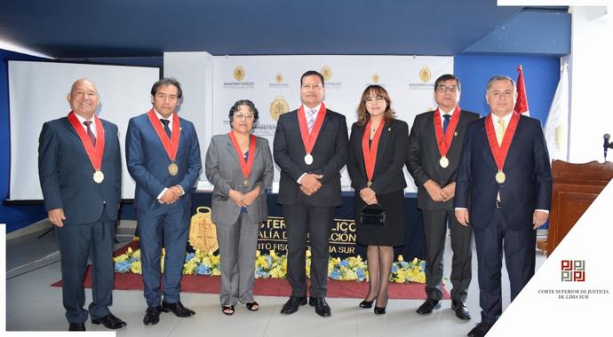 Presidenta de la Corte de Lima Sur estuvo presente en el 16º Aniversario del Distrito Fiscal de Lima Sur