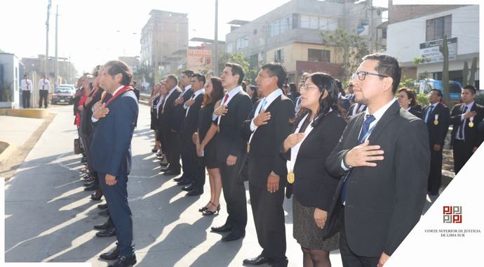 Presidenta de la Corte de Lima Sur estuvo presente en el 16º Aniversario del Distrito Fiscal de Lima Sur