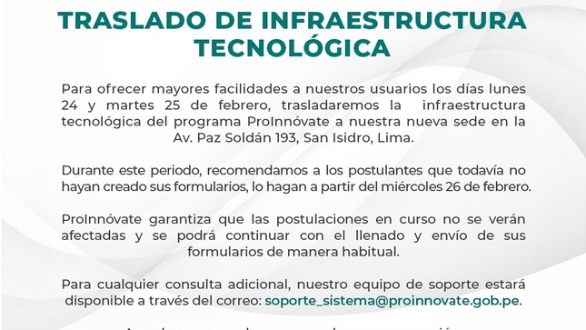 AVISO PROINNÓVATE