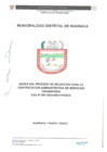 Vista preliminar de documento Bases Del Proceso De Selección Para La Contratación Administrativa De Servicios Transitorio Cas N°001-2025-MDH-PASCO