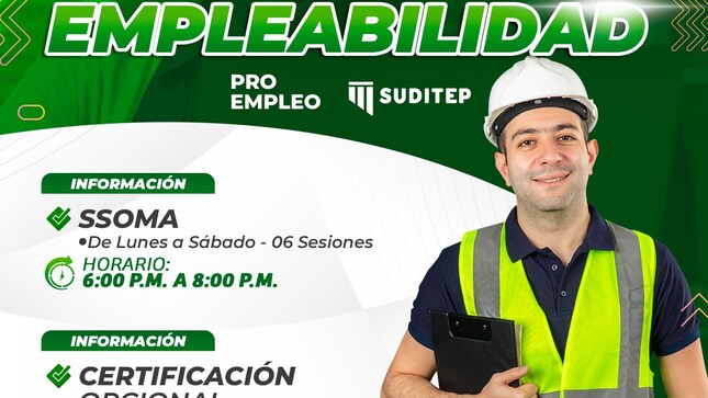 La Municipalidad de Mala  y el Centro Sudamericano de Formación SUDITEP se unen para ofrecerte oportunidades de capacitación increíbles con acceso GRATUITO  
SSOMA:
INICIO: 24 de febrero 
Inscríbete aquí: https://forms.gle/o3SYwuM8WgiTJ7PT6
 ¡Inscríbete ahora y comienza a construir el futuro que siempre soñaste!  
#Suditep
#Cursos100%virtuales
