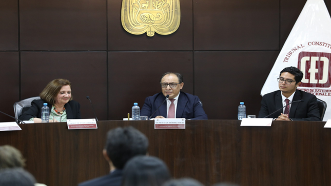Centro de Estudios Constitucionales organizó conversatorio sobre José Faustino Sánchez Carrión y su aporte al constitucionalismo
