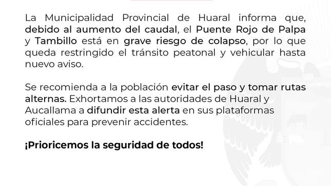 Comunicado Urgente