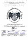 Vista preliminar de documento Reglamento Interno de Seguridad y Salud en el Trabajo 2024