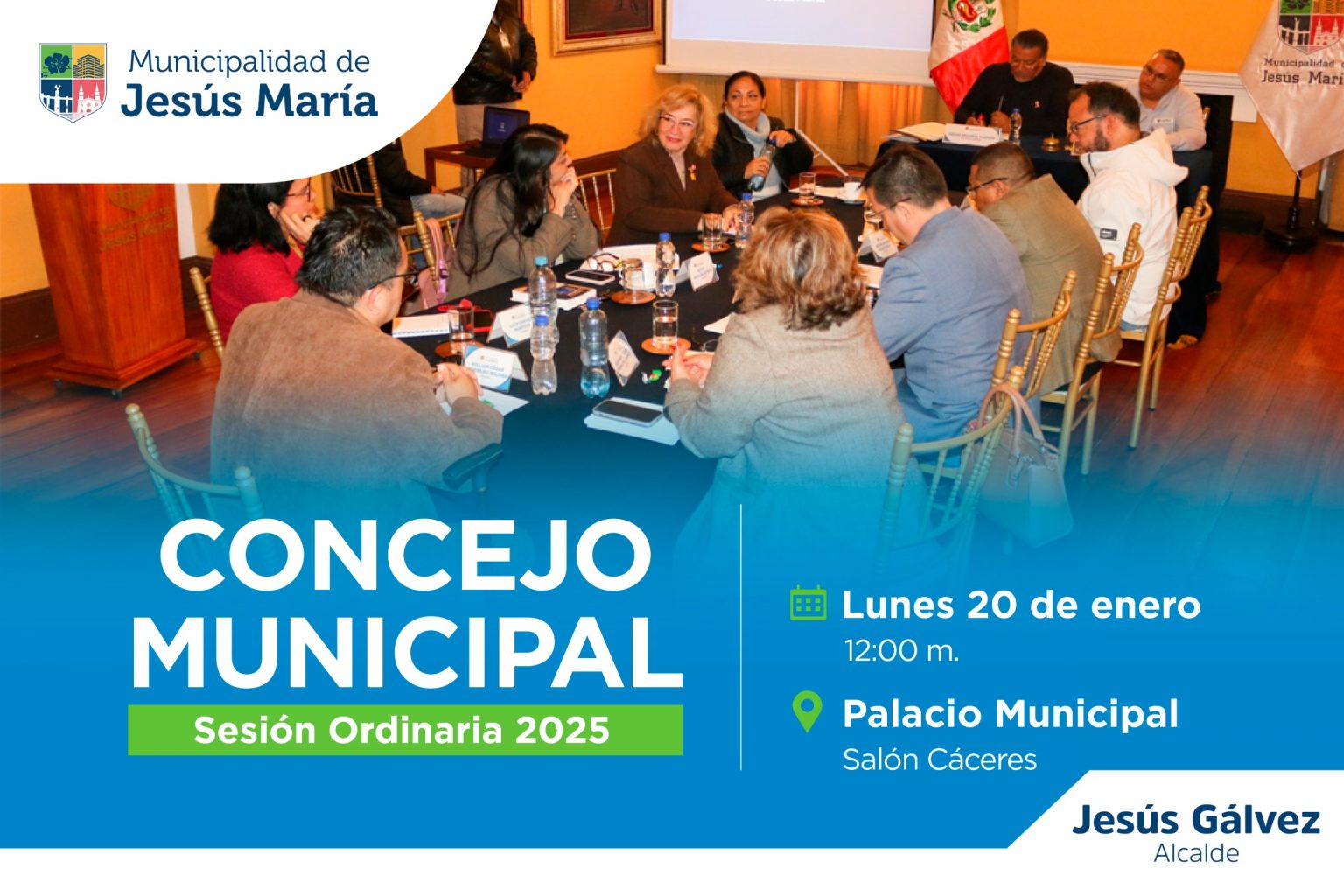 🗓 Lunes 20
🕖 12:00 m.
📍 Palacio Municipal