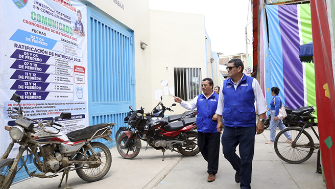 GORE ejecuta Barrido Regional en las escuelas de La Libertad.
