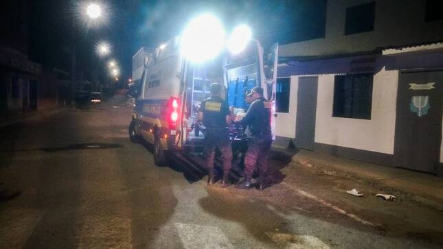 Serenazgo traslada a persona accidentada hasta la posta médica "Mario Diaz Silva" 
