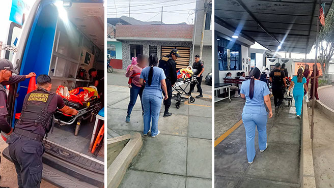 Serenazgo de Nepeña traslada a paciente a la posta médica "Mario Diaz Silva" del C.P. San Jacinto