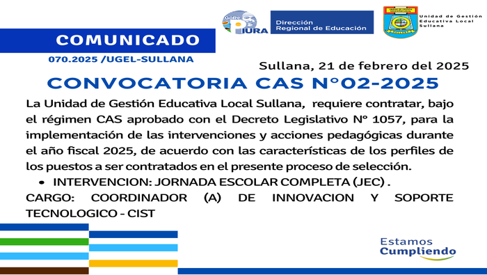 Comunicado N°70-2025