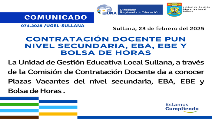 Comunicado N°71-2025