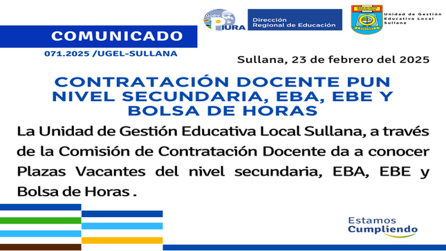 Comunicado N°71-2025