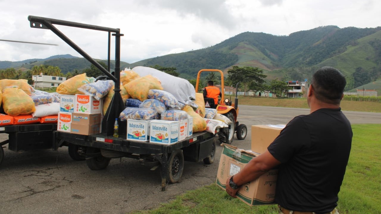 Comando Especial Vraem traslada 20 toneladas de ayuda humanitaria para comunidades de Junín afectadas por lluvias intensas